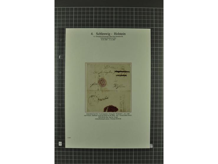 1850/67, umfangreiche Ausstellungs-Sammlung ab Mi.-Nr. 1 auf  96 Blättern mit vielen besseren Marken und Frankaturen, dabei u
