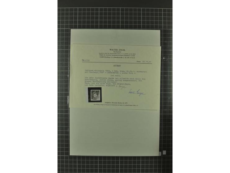 1850/67, umfangreiche Ausstellungs-Sammlung ab Mi.-Nr. 1 auf  96 Blättern mit vielen besseren Marken und Frankaturen, dabei u