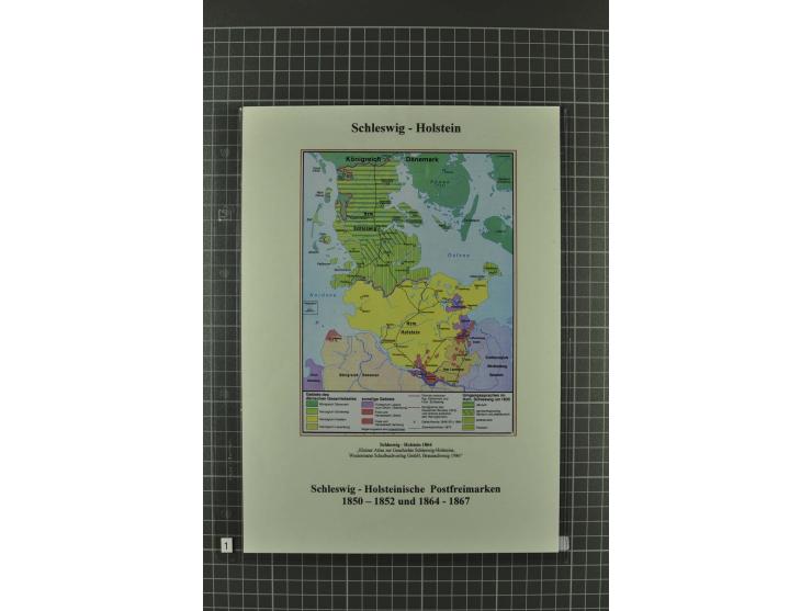 1850/67, umfangreiche Ausstellungs-Sammlung ab Mi.-Nr. 1 auf  96 Blättern mit vielen besseren Marken und Frankaturen, dabei u