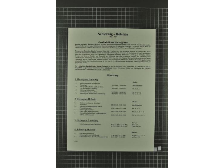 1850/67, umfangreiche Ausstellungs-Sammlung ab Mi.-Nr. 1 auf  96 Blättern mit vielen besseren Marken und Frankaturen, dabei u
