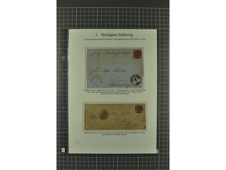 1850/67, umfangreiche Ausstellungs-Sammlung ab Mi.-Nr. 1 auf  96 Blättern mit vielen besseren Marken und Frankaturen, dabei u