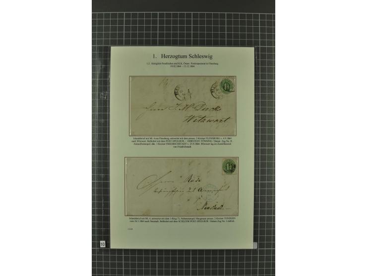 1850/67, umfangreiche Ausstellungs-Sammlung ab Mi.-Nr. 1 auf  96 Blättern mit vielen besseren Marken und Frankaturen, dabei u