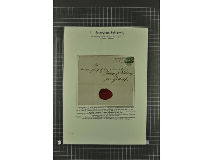 1850/67, umfangreiche Ausstellungs-Sammlung ab Mi.-Nr. 1 auf  96 Blättern mit vielen besseren Marken und Frankaturen, dabei u