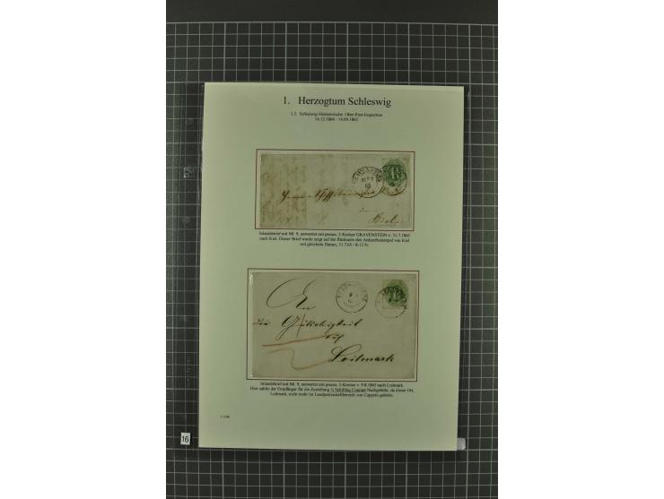 1850/67, umfangreiche Ausstellungs-Sammlung ab Mi.-Nr. 1 auf  96 Blättern mit vielen besseren Marken und Frankaturen, dabei u