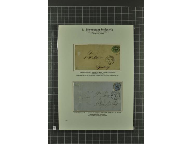 1850/67, umfangreiche Ausstellungs-Sammlung ab Mi.-Nr. 1 auf  96 Blättern mit vielen besseren Marken und Frankaturen, dabei u