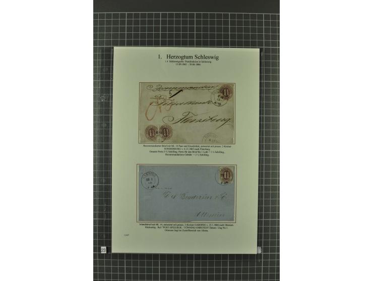 1850/67, umfangreiche Ausstellungs-Sammlung ab Mi.-Nr. 1 auf  96 Blättern mit vielen besseren Marken und Frankaturen, dabei u