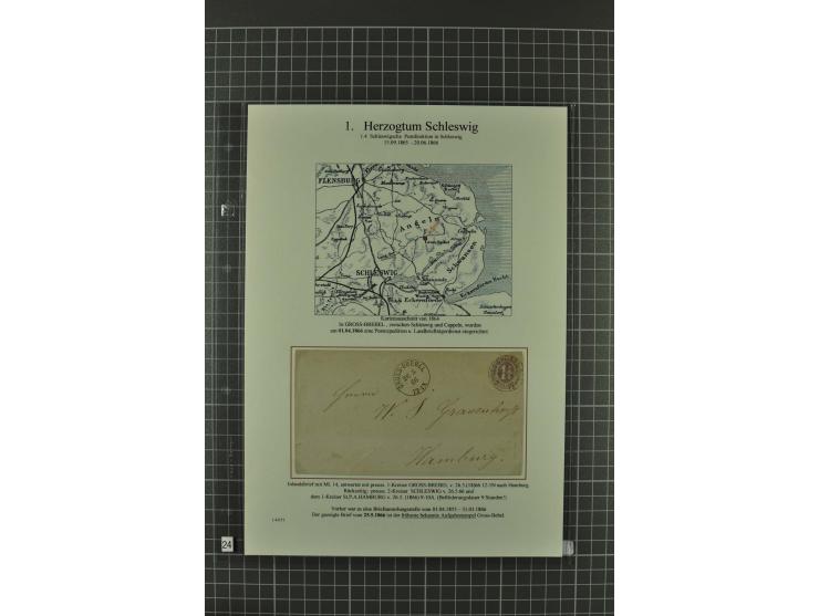 1850/67, umfangreiche Ausstellungs-Sammlung ab Mi.-Nr. 1 auf  96 Blättern mit vielen besseren Marken und Frankaturen, dabei u