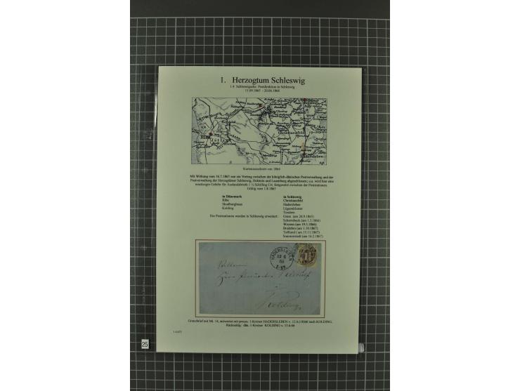 1850/67, umfangreiche Ausstellungs-Sammlung ab Mi.-Nr. 1 auf  96 Blättern mit vielen besseren Marken und Frankaturen, dabei u