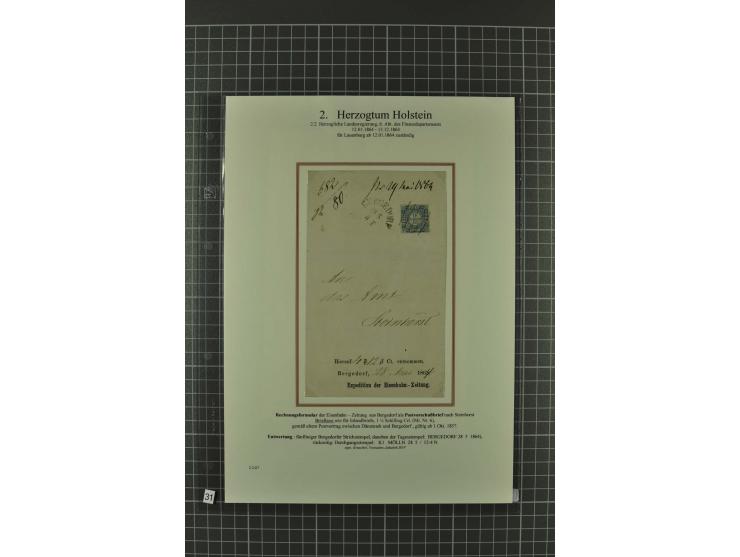 1850/67, umfangreiche Ausstellungs-Sammlung ab Mi.-Nr. 1 auf  96 Blättern mit vielen besseren Marken und Frankaturen, dabei u