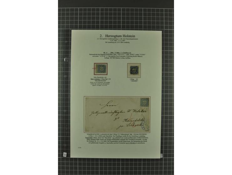 1850/67, umfangreiche Ausstellungs-Sammlung ab Mi.-Nr. 1 auf  96 Blättern mit vielen besseren Marken und Frankaturen, dabei u