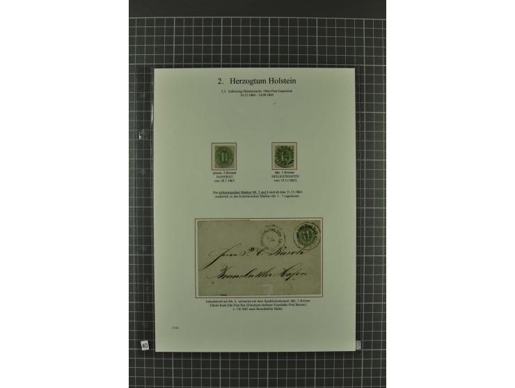 1850/67, umfangreiche Ausstellungs-Sammlung ab Mi.-Nr. 1 auf  96 Blättern mit vielen besseren Marken und Frankaturen, dabei u