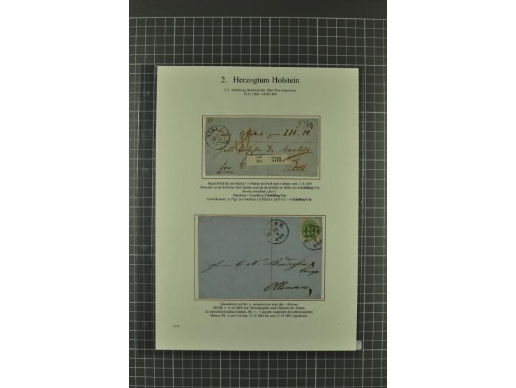 1850/67, umfangreiche Ausstellungs-Sammlung ab Mi.-Nr. 1 auf  96 Blättern mit vielen besseren Marken und Frankaturen, dabei u