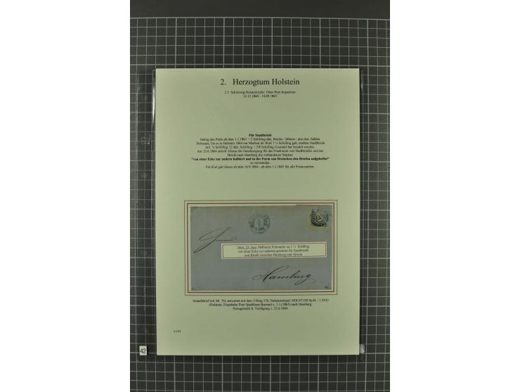 1850/67, umfangreiche Ausstellungs-Sammlung ab Mi.-Nr. 1 auf  96 Blättern mit vielen besseren Marken und Frankaturen, dabei u
