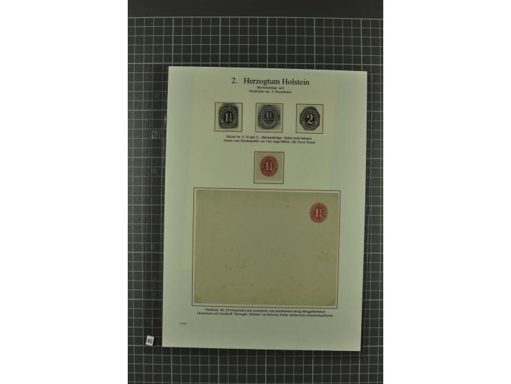 1850/67, umfangreiche Ausstellungs-Sammlung ab Mi.-Nr. 1 auf  96 Blättern mit vielen besseren Marken und Frankaturen, dabei u