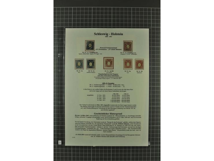 1850/67, umfangreiche Ausstellungs-Sammlung ab Mi.-Nr. 1 auf  96 Blättern mit vielen besseren Marken und Frankaturen, dabei u