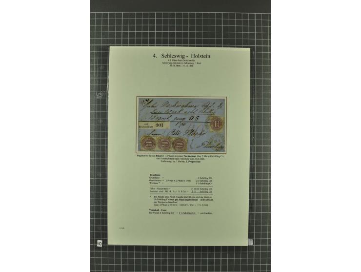 1850/67, umfangreiche Ausstellungs-Sammlung ab Mi.-Nr. 1 auf  96 Blättern mit vielen besseren Marken und Frankaturen, dabei u