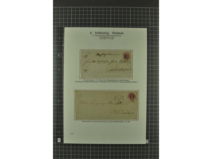 1850/67, umfangreiche Ausstellungs-Sammlung ab Mi.-Nr. 1 auf  96 Blättern mit vielen besseren Marken und Frankaturen, dabei u