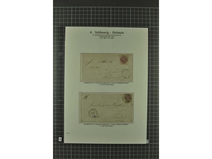 1850/67, umfangreiche Ausstellungs-Sammlung ab Mi.-Nr. 1 auf  96 Blättern mit vielen besseren Marken und Frankaturen, dabei u