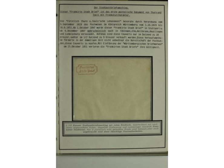 1861/65, große Ganzsachensammlung mit ca. 320 Umschlägen, ungebraucht und gestempelt mit einigen guten Umschlägen u.a. SU1 un