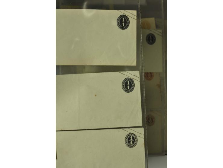 1861/65, große Ganzsachensammlung mit ca. 320 Umschlägen, ungebraucht und gestempelt mit einigen guten Umschlägen u.a. SU1 un