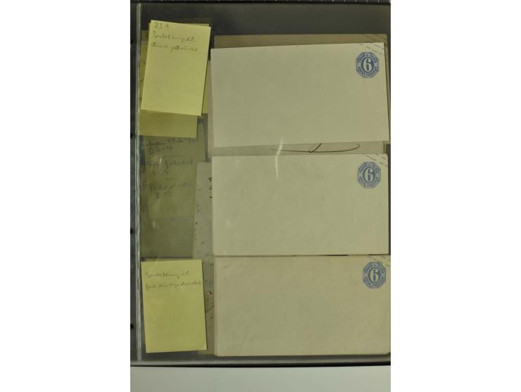 1861/65, große Ganzsachensammlung mit ca. 320 Umschlägen, ungebraucht und gestempelt mit einigen guten Umschlägen u.a. SU1 un