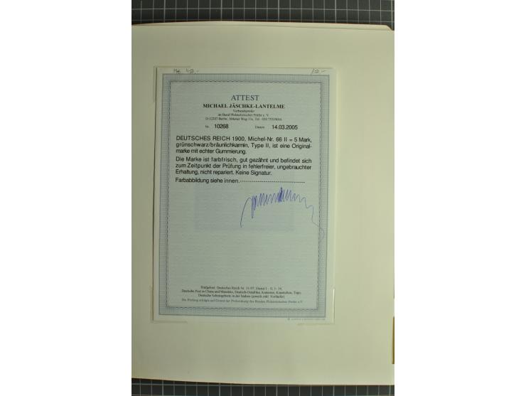 1872/1923, postfrische und ungebrauchte Sammlung inkl. Dienstmarken im Leuchtturm-Vordruckalbum mit gutem Brustschild- und Ge