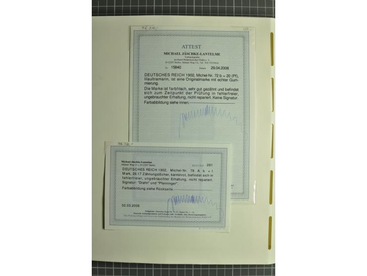 1872/1923, postfrische und ungebrauchte Sammlung inkl. Dienstmarken im Leuchtturm-Vordruckalbum mit gutem Brustschild- und Ge