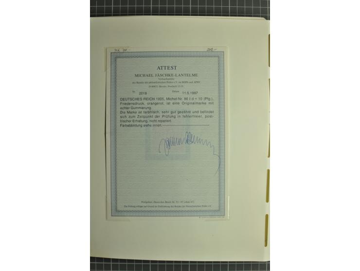 1872/1923, postfrische und ungebrauchte Sammlung inkl. Dienstmarken im Leuchtturm-Vordruckalbum mit gutem Brustschild- und Ge