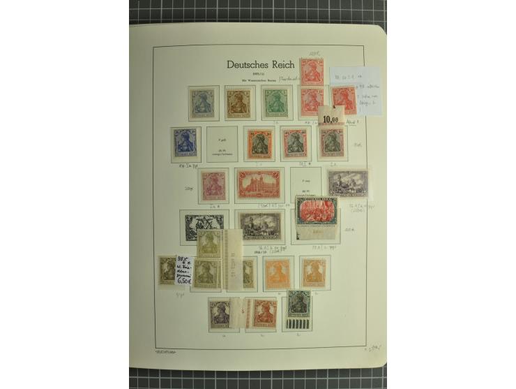 1872/1923, postfrische und ungebrauchte Sammlung inkl. Dienstmarken im Leuchtturm-Vordruckalbum mit gutem Brustschild- und Ge