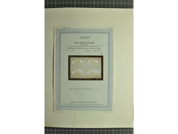 1872/1923, postfrische und ungebrauchte Sammlung inkl. Dienstmarken im Leuchtturm-Vordruckalbum mit gutem Brustschild- und Ge