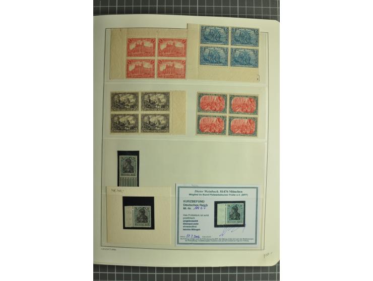 1872/1923, postfrische und ungebrauchte Sammlung inkl. Dienstmarken im Leuchtturm-Vordruckalbum mit gutem Brustschild- und Ge
