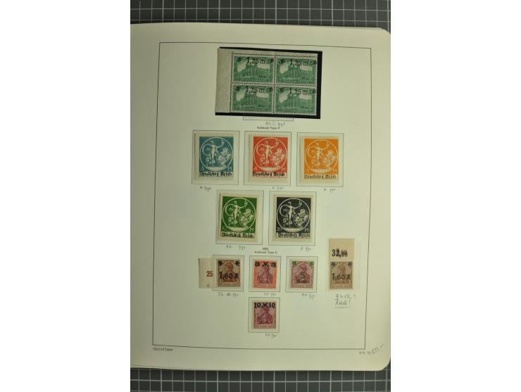 1872/1923, postfrische und ungebrauchte Sammlung inkl. Dienstmarken im Leuchtturm-Vordruckalbum mit gutem Brustschild- und Ge