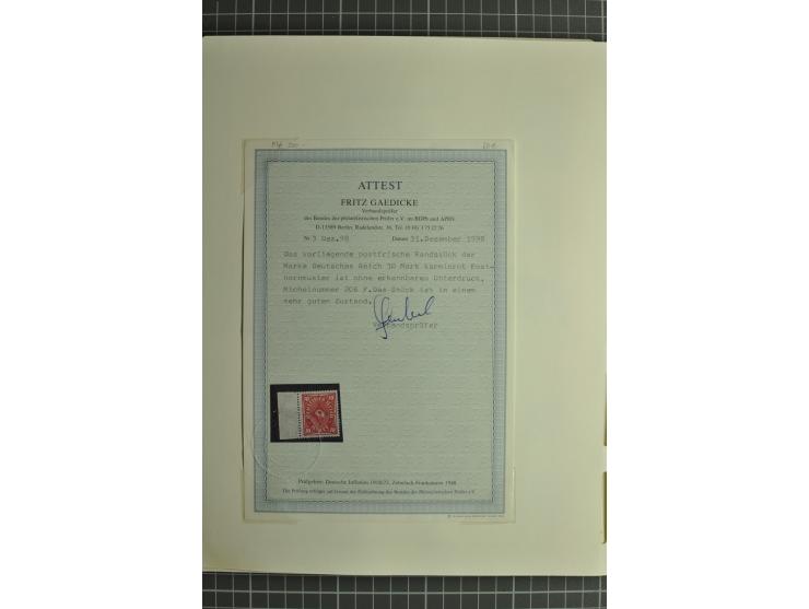 1872/1923, postfrische und ungebrauchte Sammlung inkl. Dienstmarken im Leuchtturm-Vordruckalbum mit gutem Brustschild- und Ge