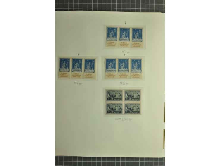 1872/1923, postfrische und ungebrauchte Sammlung inkl. Dienstmarken im Leuchtturm-Vordruckalbum mit gutem Brustschild- und Ge