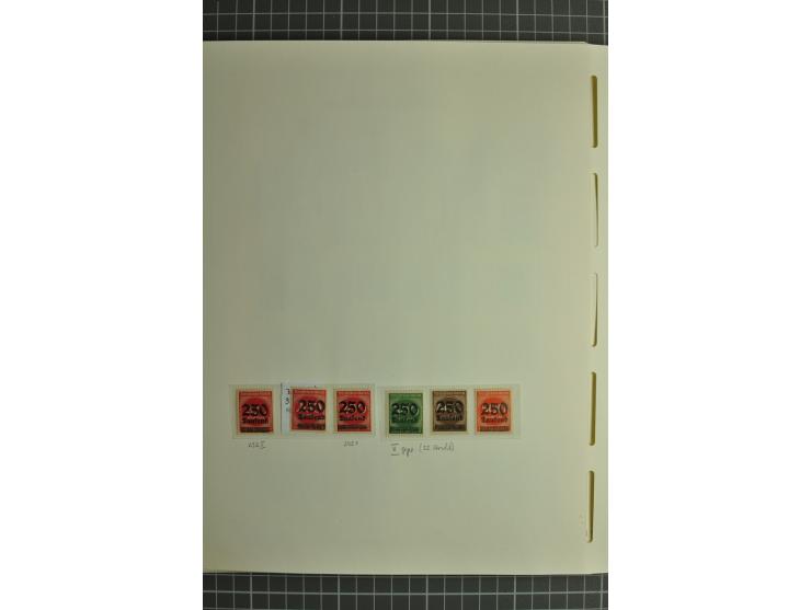 1872/1923, postfrische und ungebrauchte Sammlung inkl. Dienstmarken im Leuchtturm-Vordruckalbum mit gutem Brustschild- und Ge