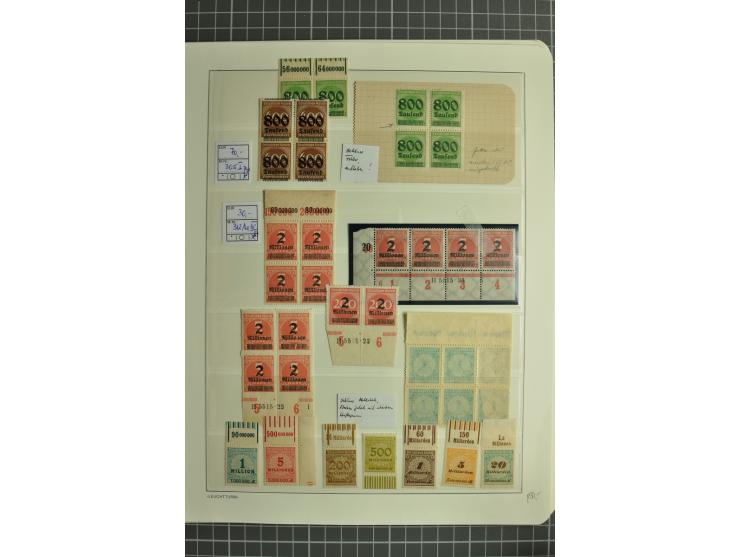 1872/1923, postfrische und ungebrauchte Sammlung inkl. Dienstmarken im Leuchtturm-Vordruckalbum mit gutem Brustschild- und Ge