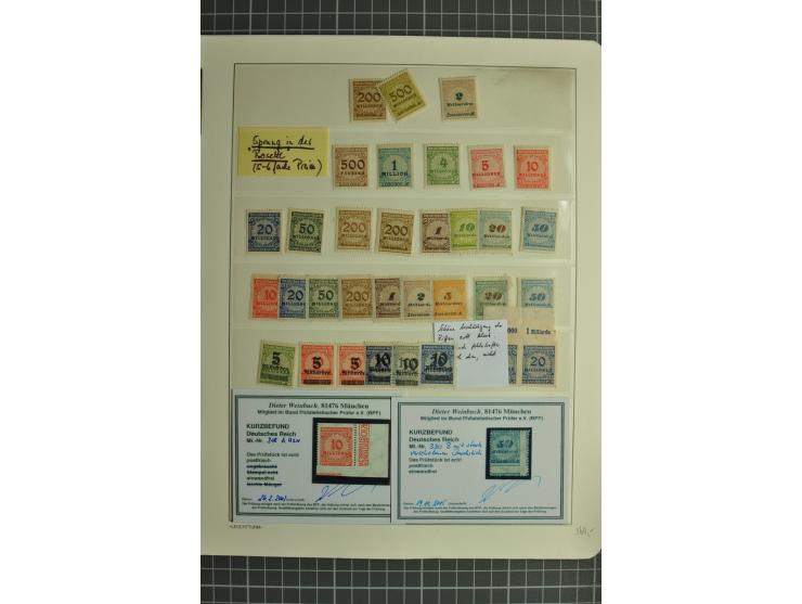1872/1923, postfrische und ungebrauchte Sammlung inkl. Dienstmarken im Leuchtturm-Vordruckalbum mit gutem Brustschild- und Ge