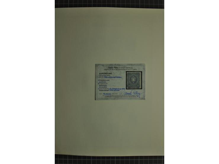1872/1923, postfrische und ungebrauchte Sammlung inkl. Dienstmarken im Leuchtturm-Vordruckalbum mit gutem Brustschild- und Ge