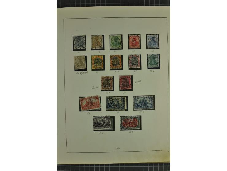 1872/1945, ungebrauchte und gestempelte Sammlung, beginnend mit gutem Brustschildteil mit u.a. Mi.-Nr. 11, 27(2) und 30, des 