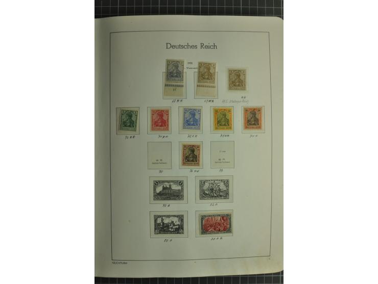 1872/1945, ungebrauchte und gestempelte Sammlung, beginnend mit gutem Brustschildteil mit u.a. Mi.-Nr. 11, 27(2) und 30, des 