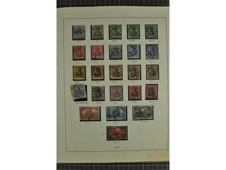 1872/1945, ungebrauchte und gestempelte Sammlung, beginnend mit gutem Brustschildteil mit u.a. Mi.-Nr. 11, 27(2) und 30, des 