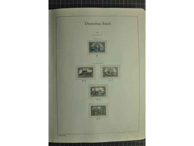 1872/1945, ungebrauchte und gestempelte Sammlung, beginnend mit gutem Brustschildteil mit u.a. Mi.-Nr. 11, 27(2) und 30, des 