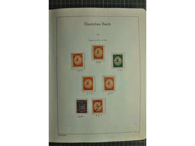 1872/1945, ungebrauchte und gestempelte Sammlung, beginnend mit gutem Brustschildteil mit u.a. Mi.-Nr. 11, 27(2) und 30, des 