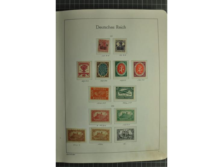 1872/1945, ungebrauchte und gestempelte Sammlung, beginnend mit gutem Brustschildteil mit u.a. Mi.-Nr. 11, 27(2) und 30, des 