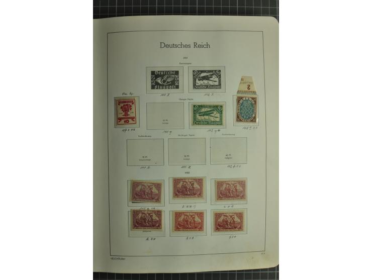 1872/1945, ungebrauchte und gestempelte Sammlung, beginnend mit gutem Brustschildteil mit u.a. Mi.-Nr. 11, 27(2) und 30, des 