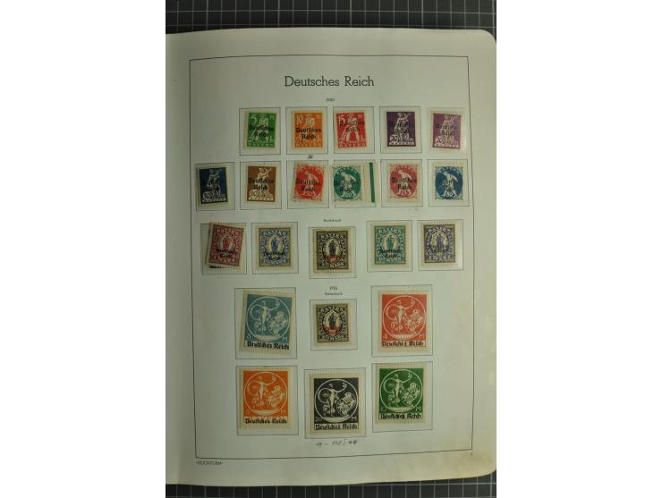1872/1945, ungebrauchte und gestempelte Sammlung, beginnend mit gutem Brustschildteil mit u.a. Mi.-Nr. 11, 27(2) und 30, des 