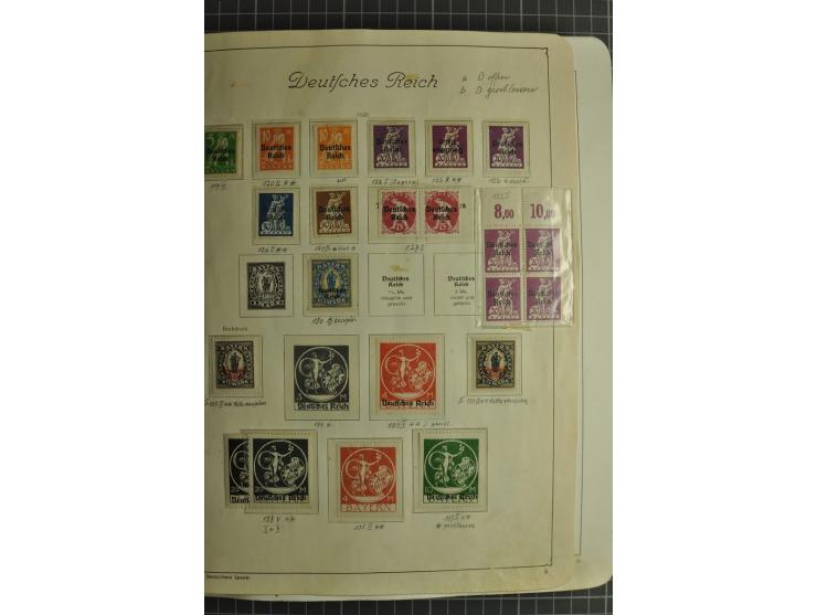 1872/1945, ungebrauchte und gestempelte Sammlung, beginnend mit gutem Brustschildteil mit u.a. Mi.-Nr. 11, 27(2) und 30, des 