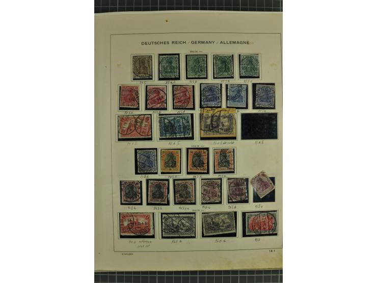 1872/1945, ungebrauchte und gestempelte Sammlung, beginnend mit gutem Brustschildteil mit u.a. Mi.-Nr. 11, 27(2) und 30, des 