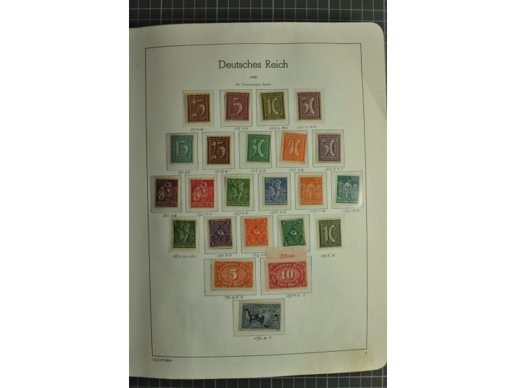 1872/1945, ungebrauchte und gestempelte Sammlung, beginnend mit gutem Brustschildteil mit u.a. Mi.-Nr. 11, 27(2) und 30, des 