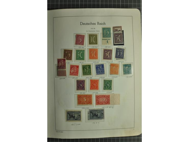 1872/1945, ungebrauchte und gestempelte Sammlung, beginnend mit gutem Brustschildteil mit u.a. Mi.-Nr. 11, 27(2) und 30, des 